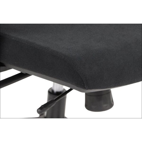 Krzesło obrotowe HAGER czarno-szary podstawa chromowana Stema