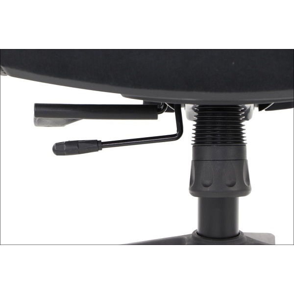 Krzesło obrotowe HAGER czarno-szary podstawa chromowana Stema