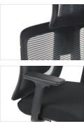 Krzesło obrotowe AKCENT czarny podstawa chromowana Stema