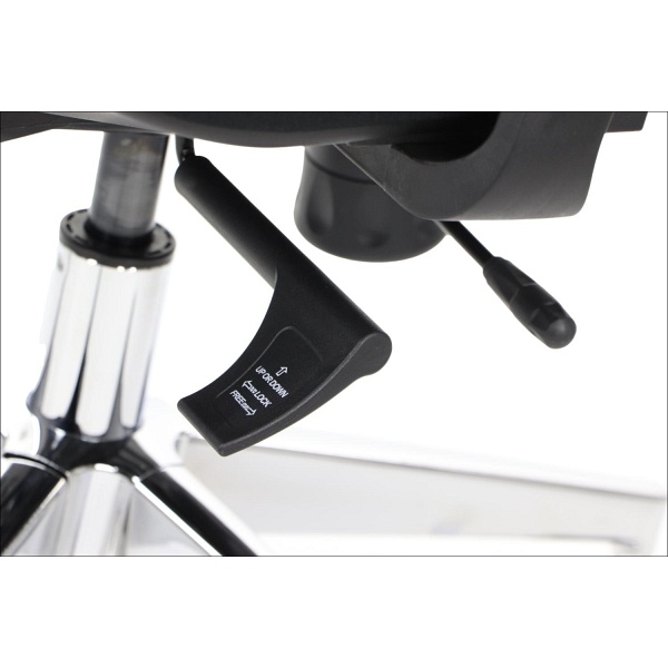 Krzesło obrotowe AKCENT czarny podstawa chromowana Stema