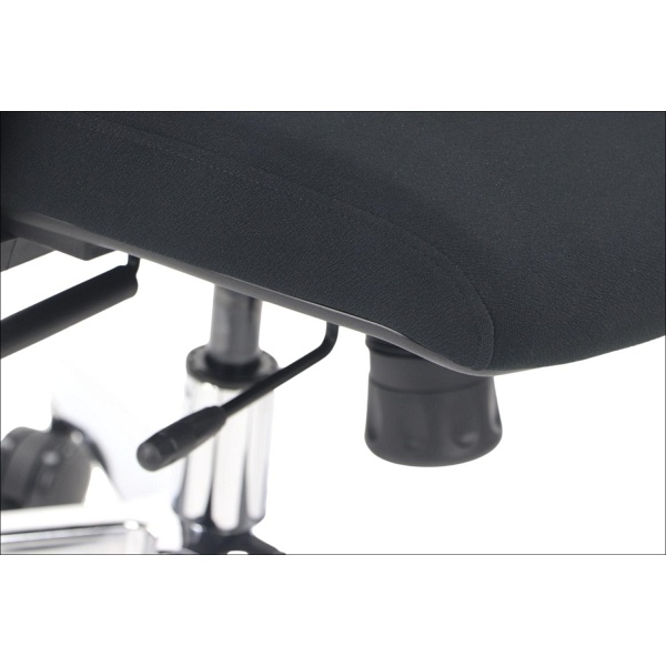 Krzesło obrotowe AKCENT czarny podstawa chromowana Stema