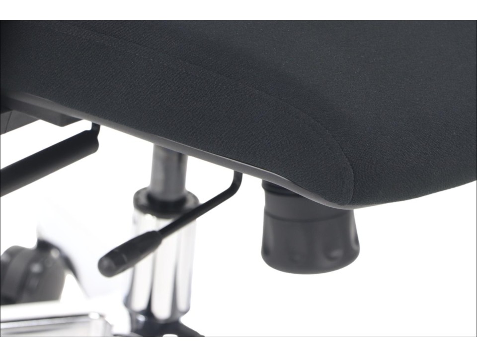 Krzesło obrotowe AKCENT czarny podstawa chromowana Stema