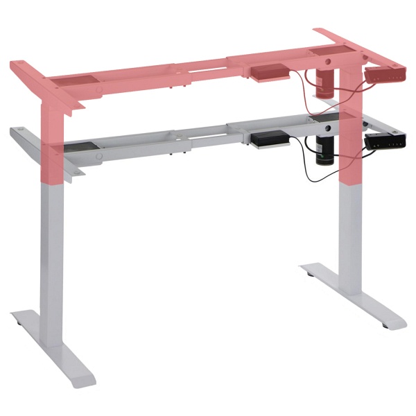 Stelaż biurka i stołu UT01N-2T BIAŁY Stema