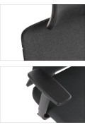 Krzesło obrotowe AKCENT/F czarny podstawa chromowana Stema