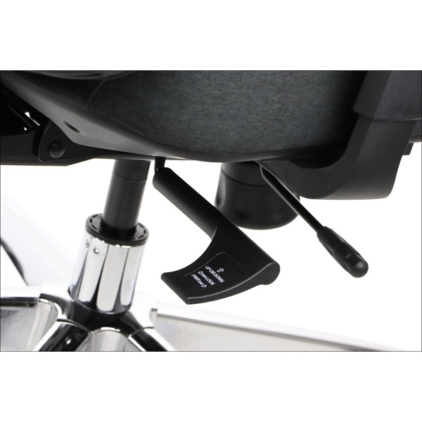 Krzesło obrotowe AKCENT/F czarny podstawa chromowana Stema