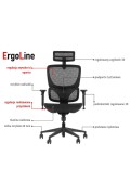 Fotel ErgoNew S1 siedzisko siatkowe Stema