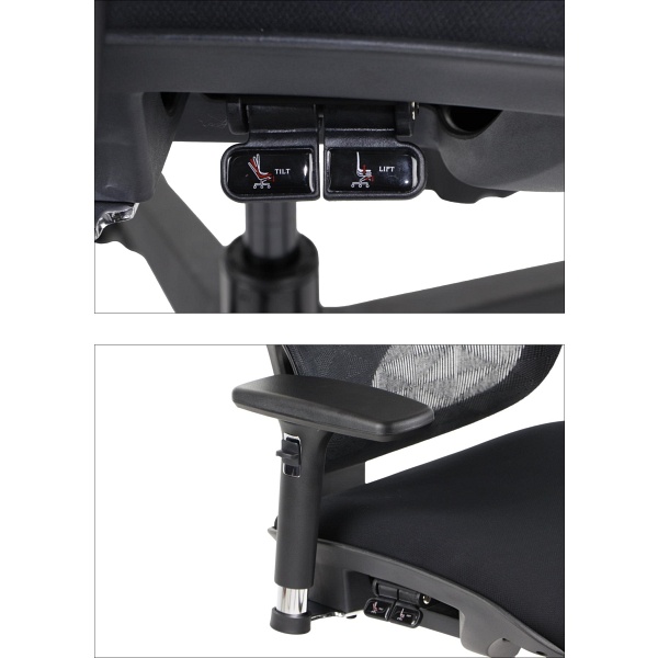 Fotel ErgoNew S1 siedzisko tkaninowe Stema