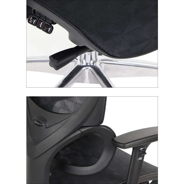 Fotel ErgoNew S1A siedzisko siatkowe Stema