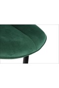 Krzesło do salonu i jadalni HTS-6020 ciemny zielony stelaż czarny Stema