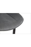Krzesło do salonu i jadalni HTS-6020 ciemny szary stelaż czarny Stema
