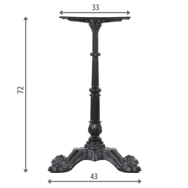 Podstawa stolika żeliwna SH-5024-4/B Stema