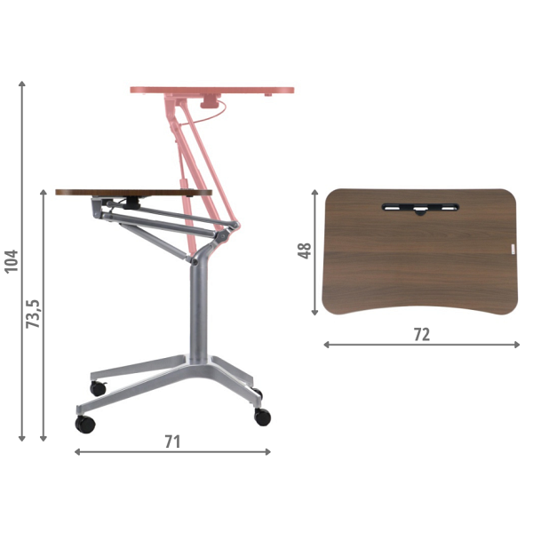 SH-A10 szary/orzech Stema