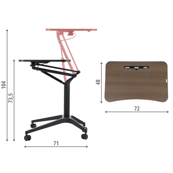 SH-A10 czarny/orzech Stema