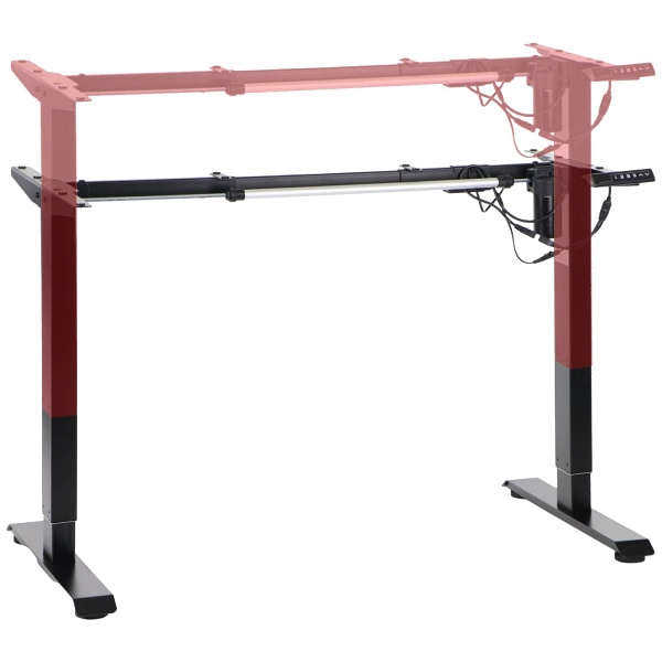 Stelaż biurka i stołu PRATO 01-2T/B CZARNY Stema