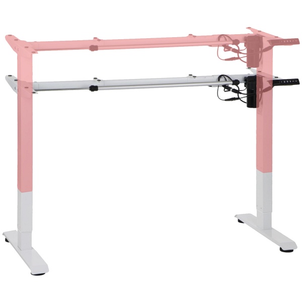 Stelaż biurka i stołu PRATO 01-2T/W BIAŁY Stema