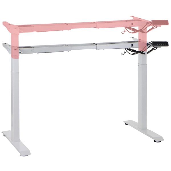 Stelaż biurka i stołu PRATO 04-2T/W BIAŁY Stema