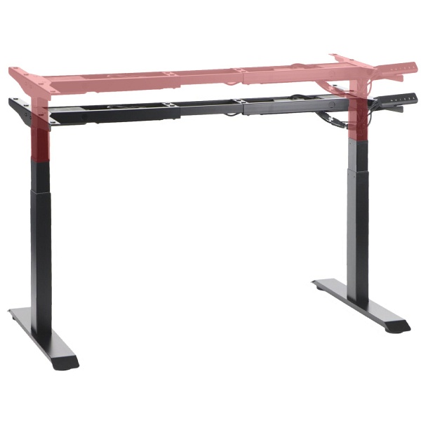 Stelaż biurka i stołu PRATO 04-3T/B CZARNY Stema