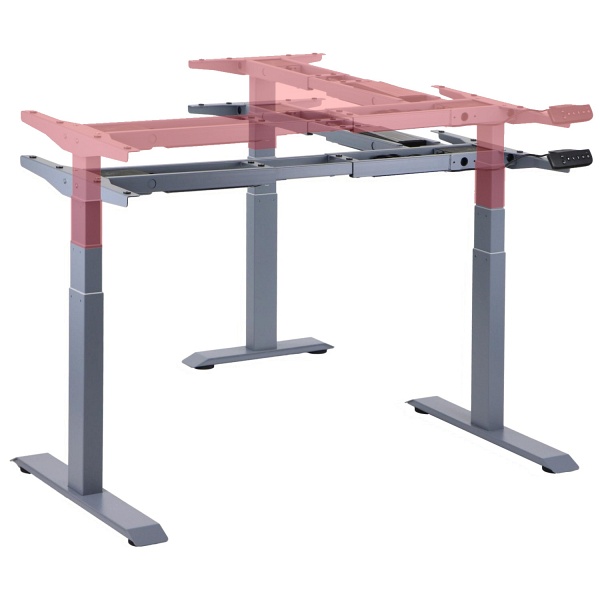 Stelaż biurka i stołu PRATO 04-3T/90/A SZARY Stema