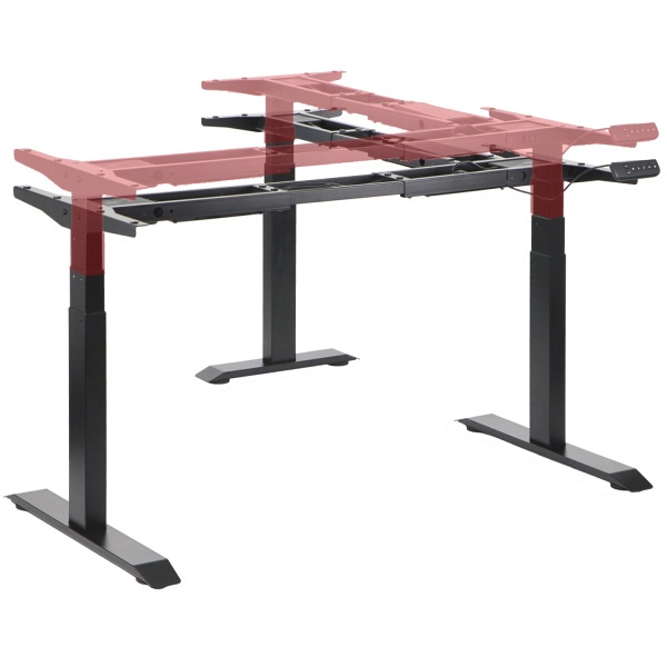 Stelaż biurka i stołu PRATO 04-3T/90/B CZARNY Stema