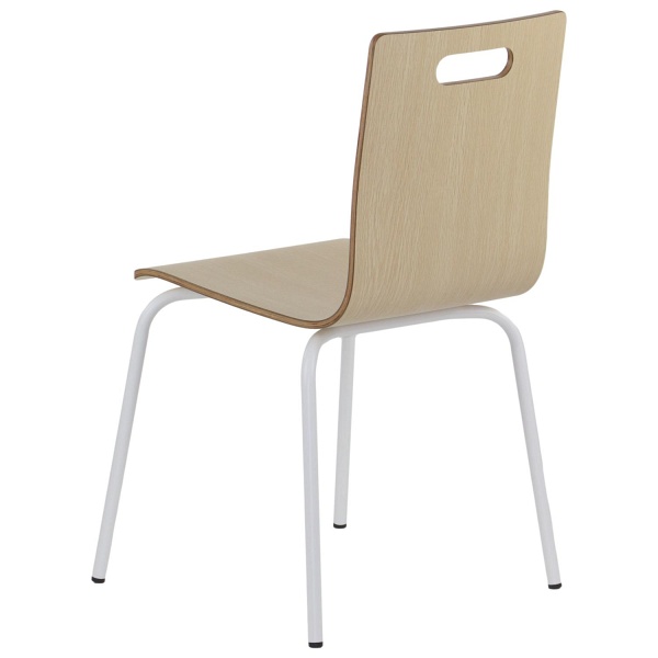 Krzesło  WERDI A biały/naturalny Stema