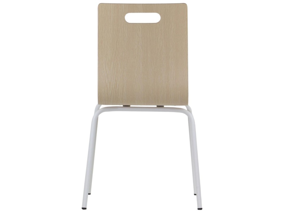 Krzesło  WERDI A biały/naturalny Stema