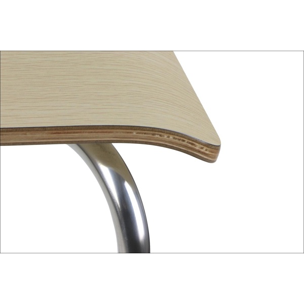 Krzesło  WERDI A stal nierdzewna/naturalny Stema