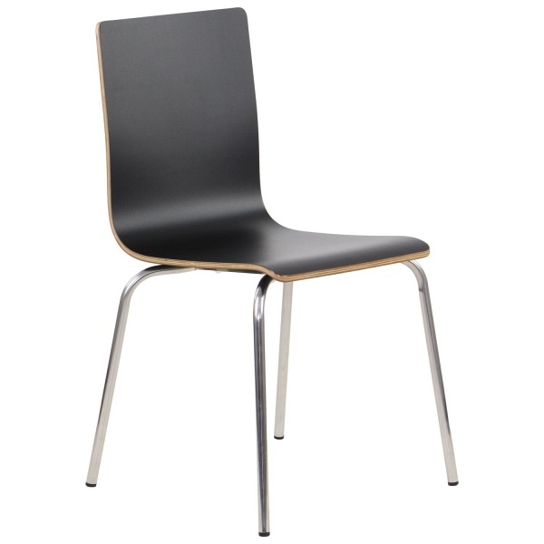 Krzesło  WERDI B stal nierdzewna/czarny Stema
