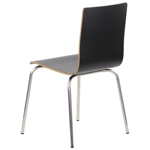 Krzesło  WERDI B stal nierdzewna/czarny Stema