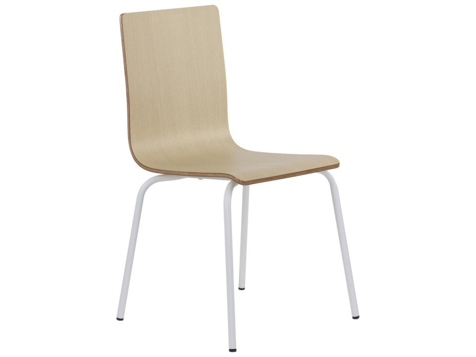 Krzesło  WERDI B biały/naturalny Stema