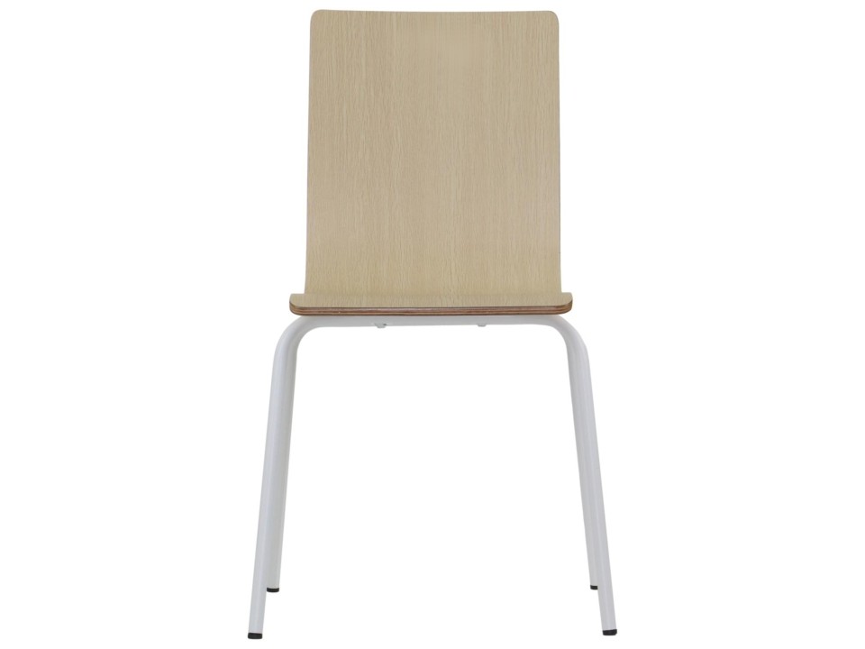 Krzesło  WERDI B biały/naturalny Stema