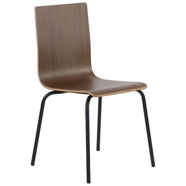 Krzesło  WERDI B czarny/ciemny orzech Stema