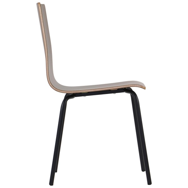 Krzesło  WERDI B czarny/ciemny orzech Stema