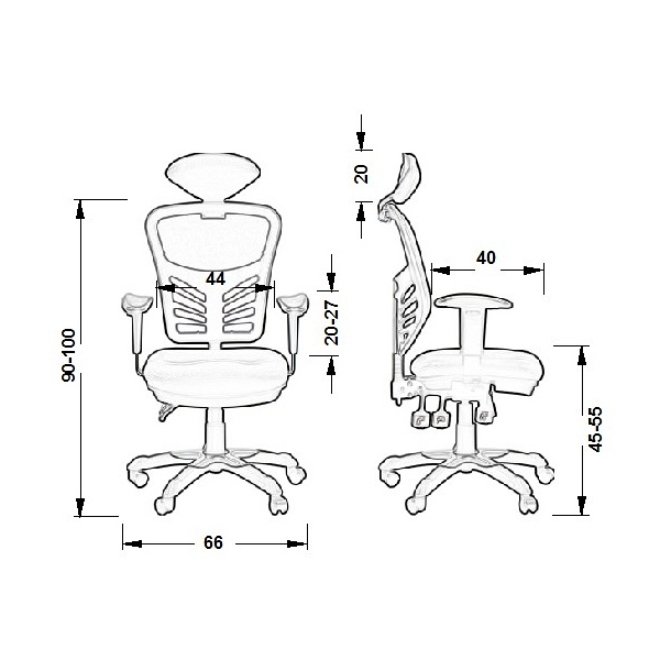 Fotel HG0001H / HG-0001H czarny - Stema