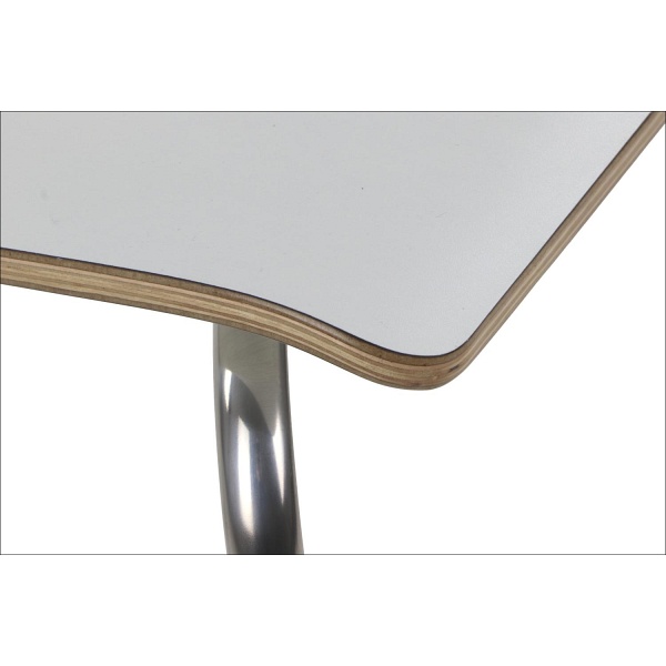 Krzesło  WERDI B stal nierdzewna/biały Stema