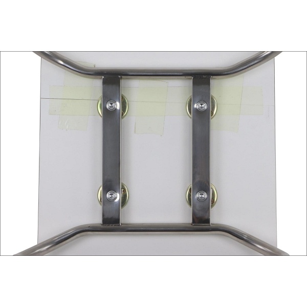 Krzesło  WERDI B stal nierdzewna/biały Stema