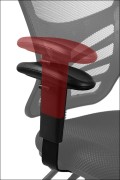 Fotel biurowy HG-0001H czerwony Stema