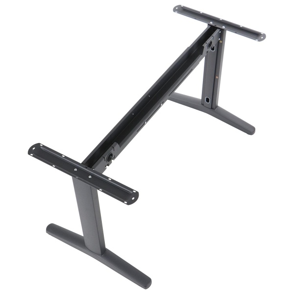 Stelaż metalowy stołu (biurka) z rozsuwaną belką STT-01, kolor czarny - Stema