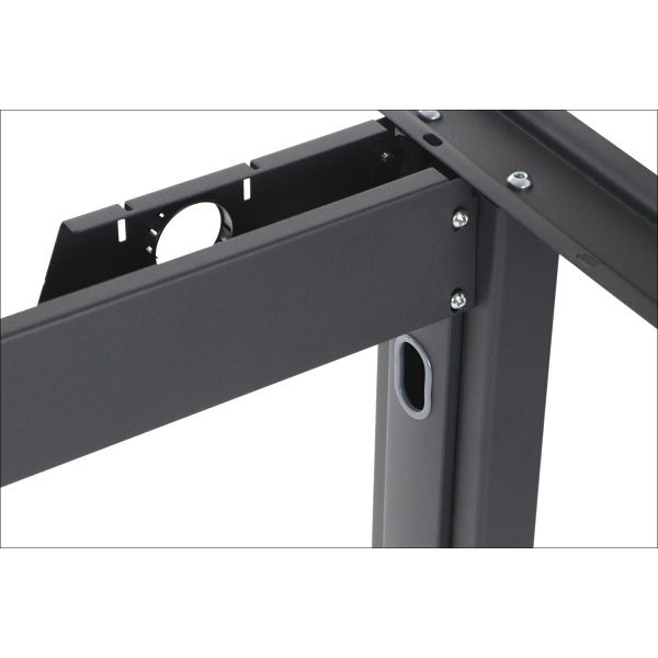 Stelaż metalowy stołu (biurka) z rozsuwaną belką STT-01, kolor czarny - Stema