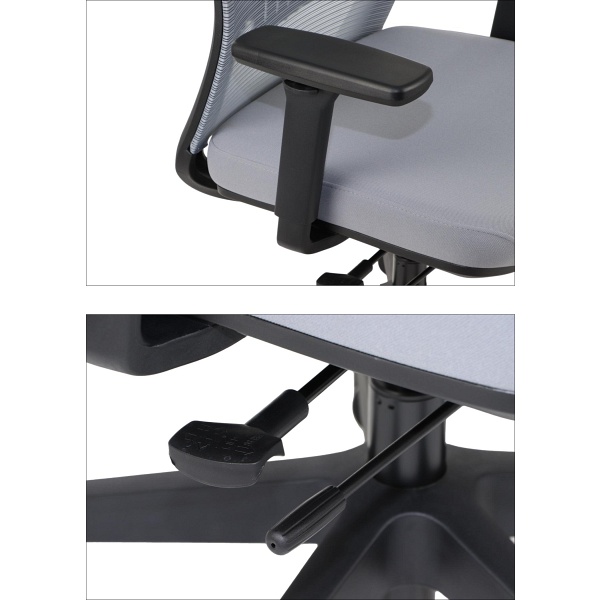 Krzesło obrotowe CUTLER szary Stema