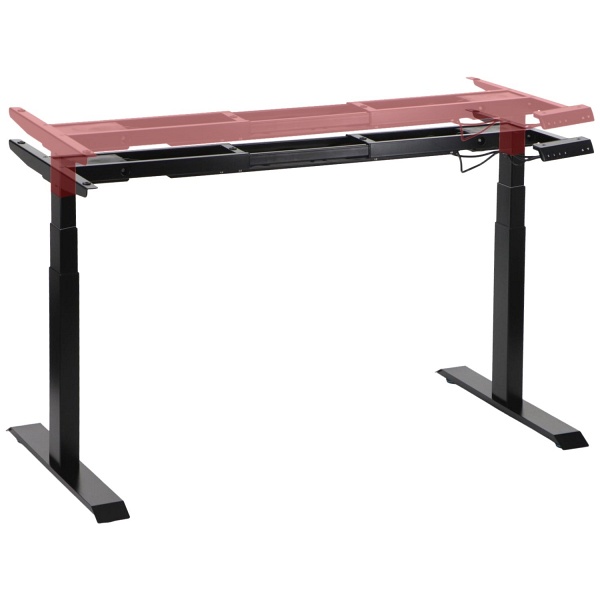 Stelaż biurka i stołu UT04E-3T/B CZARNY Stema