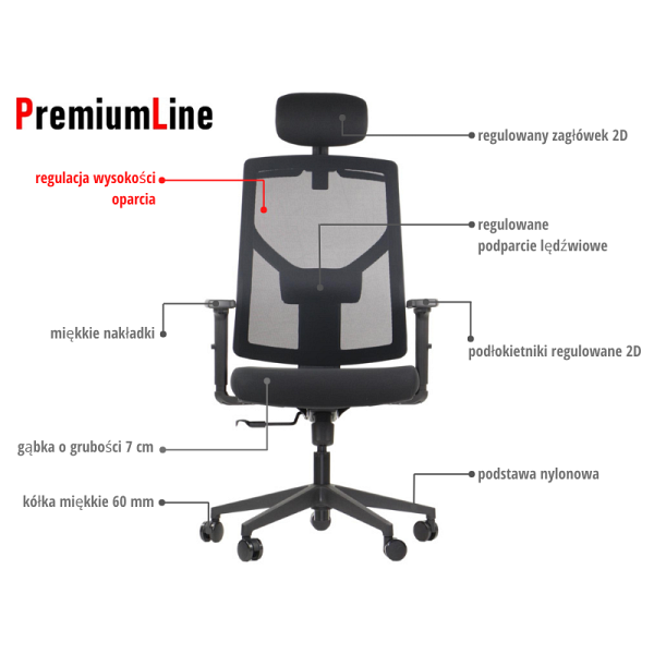 Krzesło obrotowe CURTIZ czarny Stema