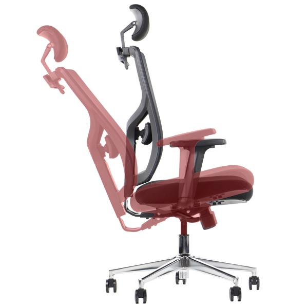 Krzesło obrotowe CURTIZ czarny podstawa chromowana Stema