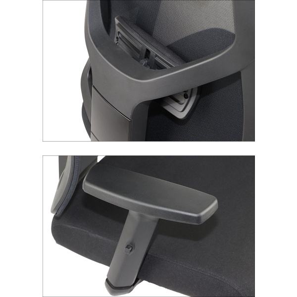 Krzesło obrotowe CURTIZ czarny podstawa chromowana Stema