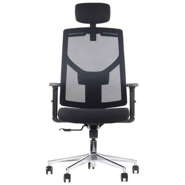 Krzesło obrotowe CURTIZ czarny podstawa chromowana Stema