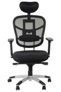 Fotel HN-5018 czarny z wysuwem siedziska - Stema