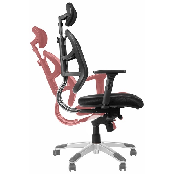 Fotel HN-5018 czarny z wysuwem siedziska - Stema