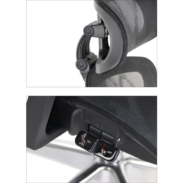 Fotel ErgoNew A1 siedzisko siatkowe Stema