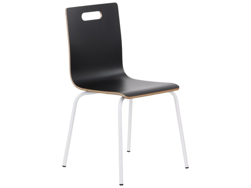 Krzesło  WERDI A biały/czarny Stema