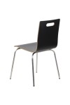 Krzesło  WERDI A stal nierdzewna/czarny Stema
