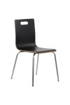 Krzesło  WERDI A stal nierdzewna/czarny Stema